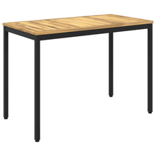 Tuindiner tafel Wit en zwart 108,5 x 55 x 75 cm