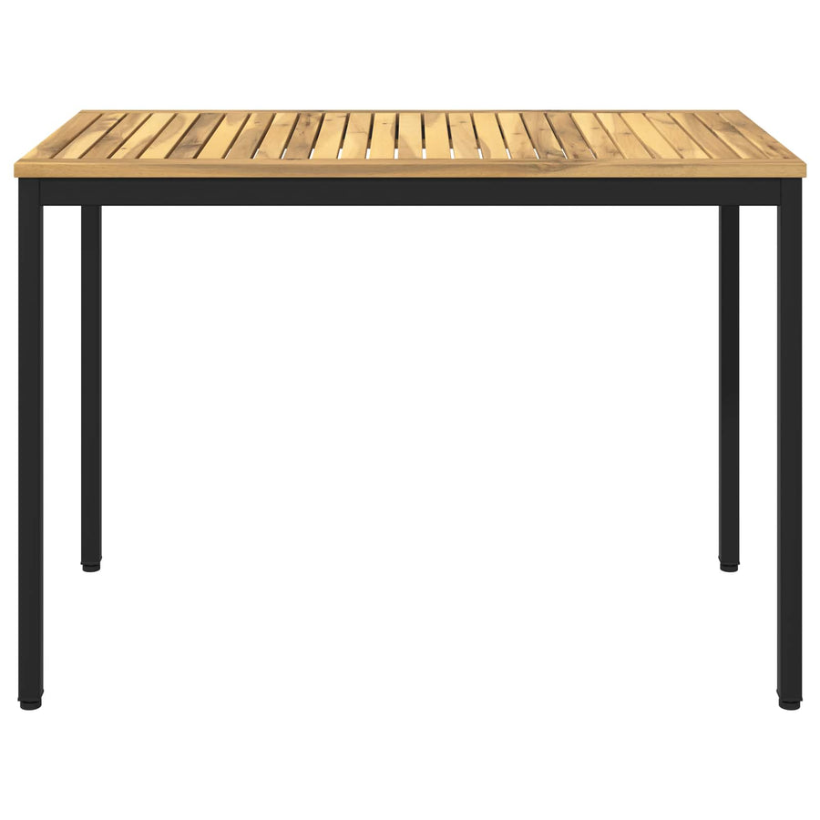 Tuindiner tafel Wit en zwart 108,5 x 55 x 75 cm
