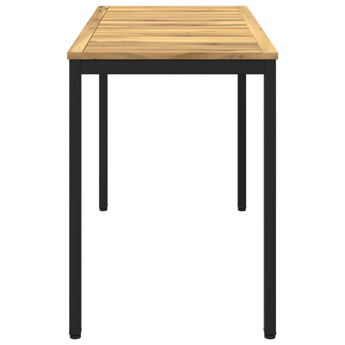 Tuindiner tafel Wit en zwart 108,5 x 55 x 75 cm