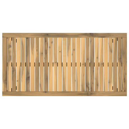 Tuindiner tafel Wit en zwart 108,5 x 55 x 75 cm