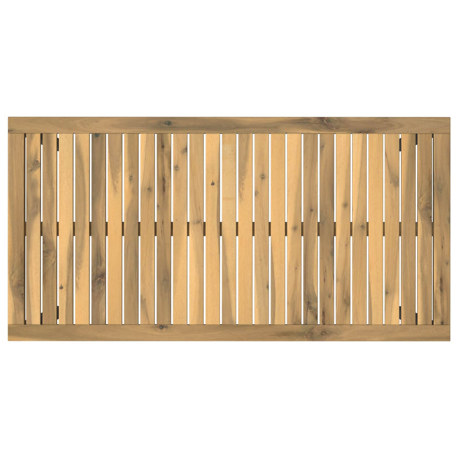 Tuindiner tafel Wit en zwart 108,5 x 55 x 75 cm