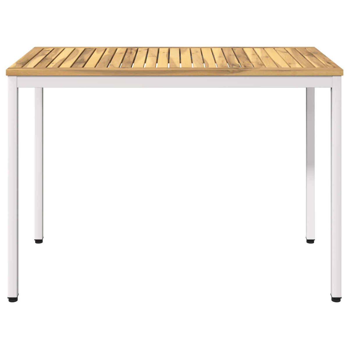 Tuindiner tafel Wit 108,5 x 55 x 75 cm Massief Acaciahout