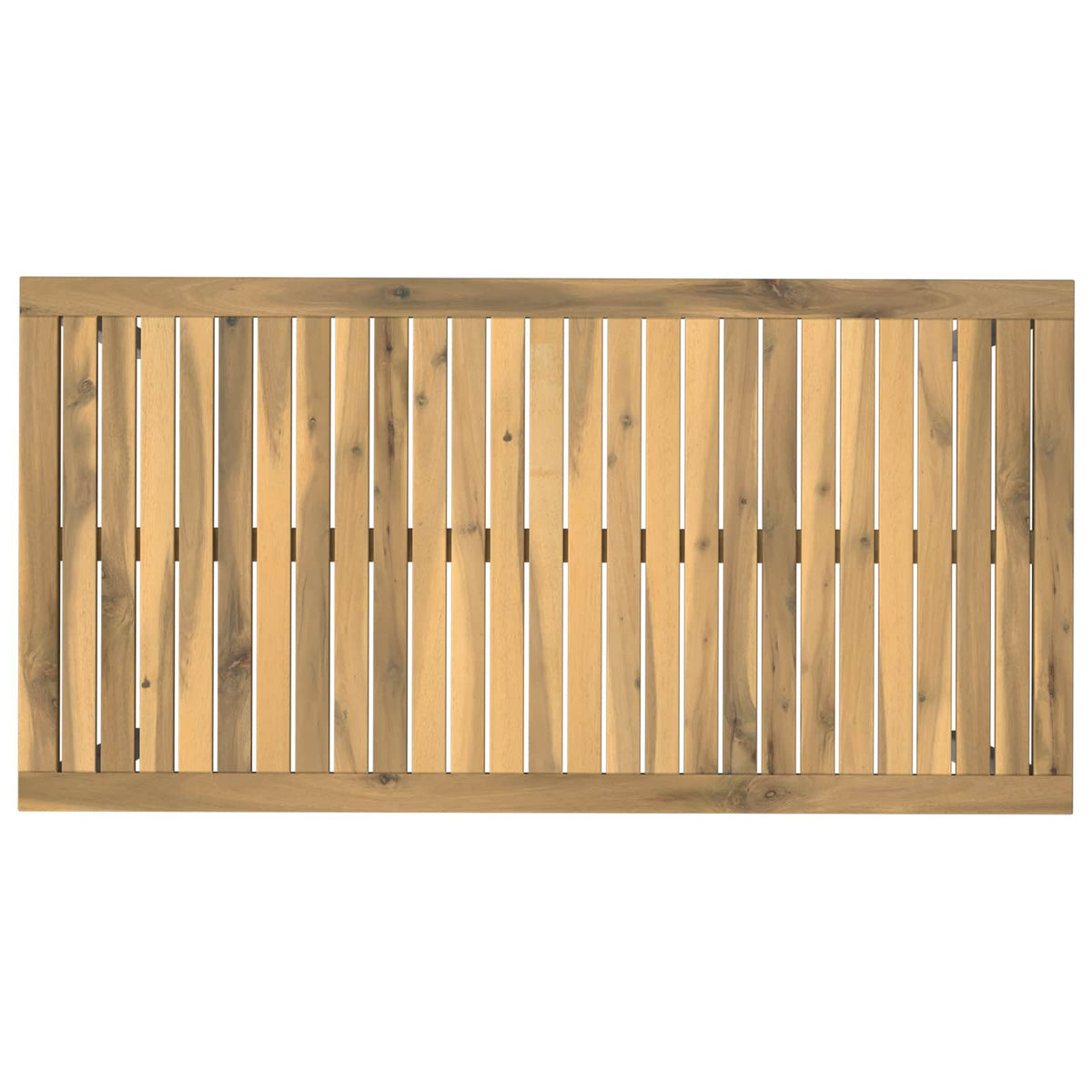 Tuindiner tafel Wit 108,5 x 55 x 75 cm Massief Acaciahout