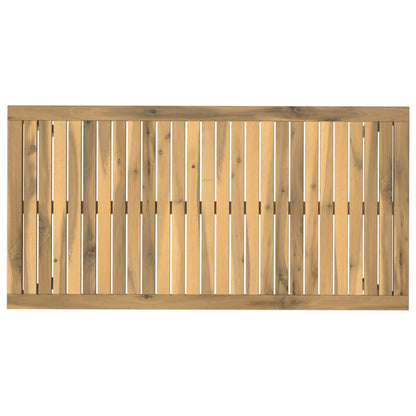 Tuindiner tafel Wit 108,5 x 55 x 75 cm Massief Acaciahout