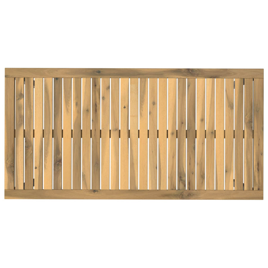 Tuindiner tafel Wit 108,5 x 55 x 75 cm Massief Acaciahout