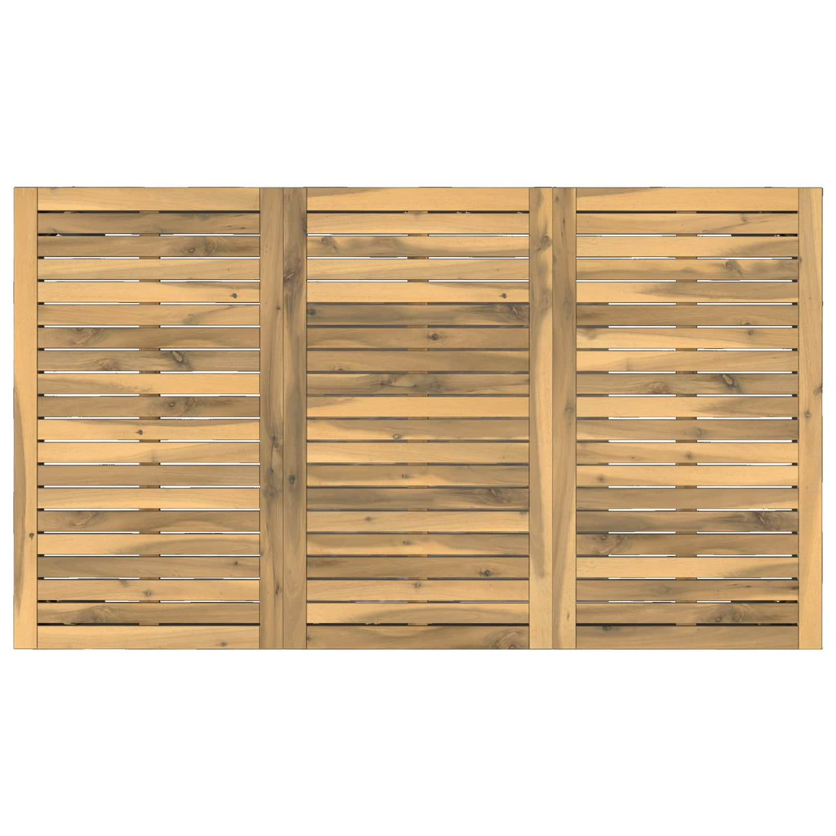 Tuindiner tafel Wit en zwart 141 x 80,5 x 75 cm