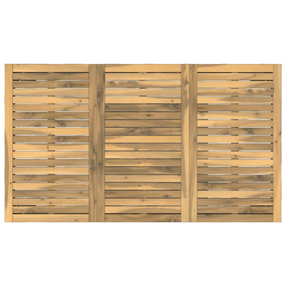 Tuindiner tafel Wit en zwart 141 x 80,5 x 75 cm