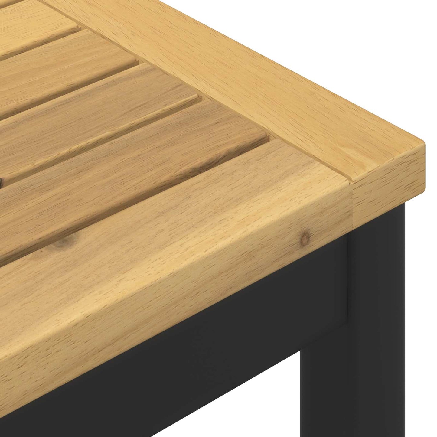 Tuindiner tafel Wit en zwart 147 x 88,5 x 75 cm