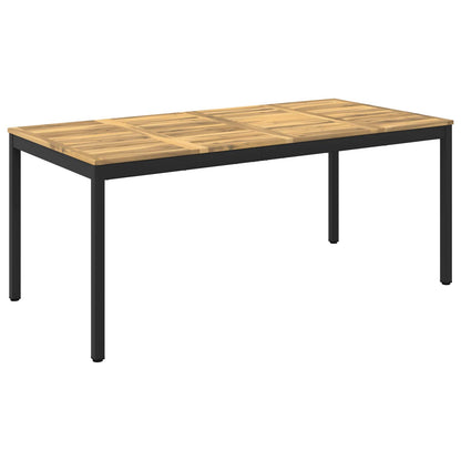Tuindiner tafel Wit en zwart 147 x 88,5 x 75 cm