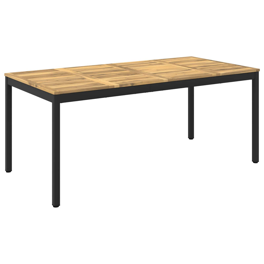 Tuindiner tafel Wit en zwart 147 x 88,5 x 75 cm