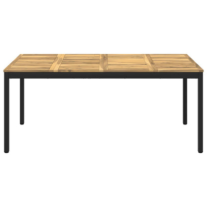Tuindiner tafel Wit en zwart 147 x 88,5 x 75 cm