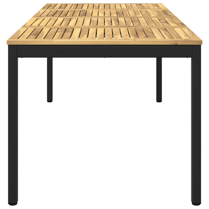 Tuindiner tafel Wit en zwart 147 x 88,5 x 75 cm