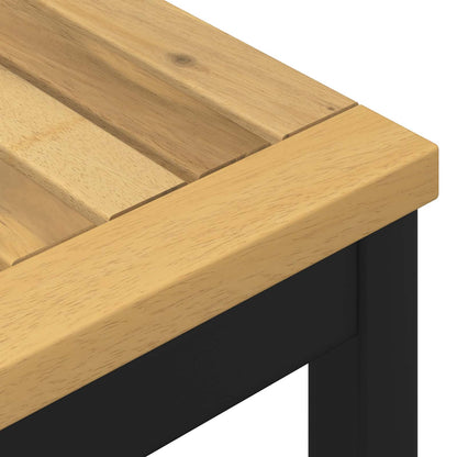 Tuindiner tafel Wit en zwart 180 x 88,5 x 75 cm