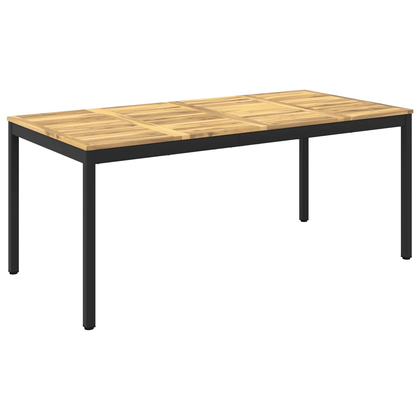 Tuindiner tafel Wit en zwart 180 x 88,5 x 75 cm