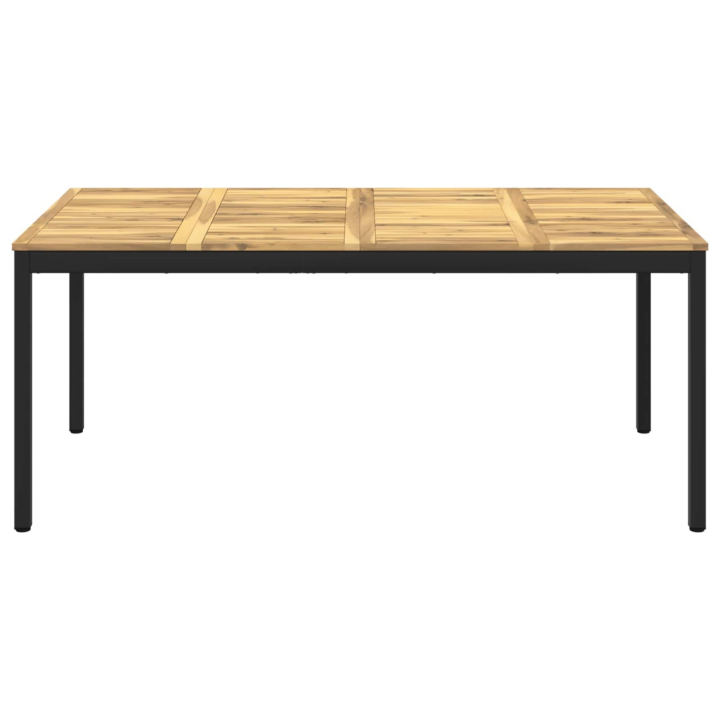 Tuindiner tafel Wit en zwart 180 x 88,5 x 75 cm