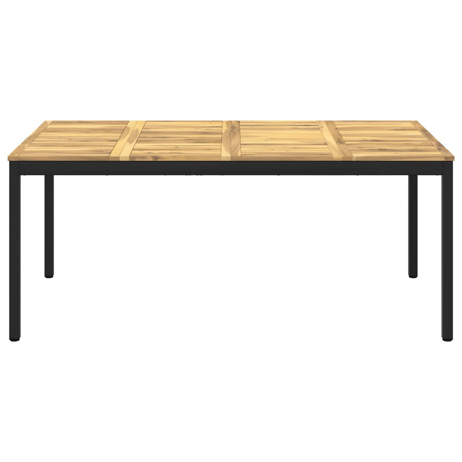 Tuindiner tafel Wit en zwart 180 x 88,5 x 75 cm
