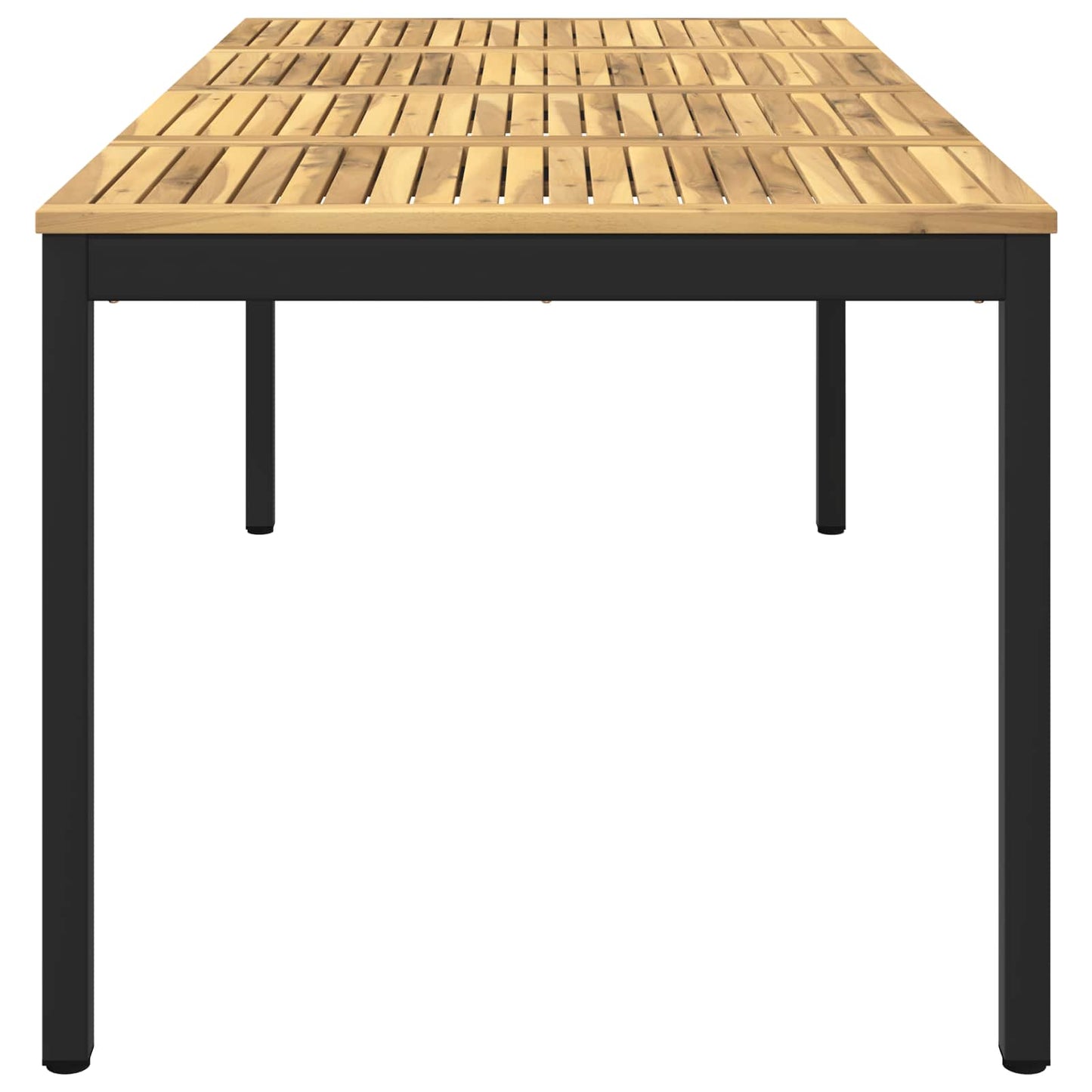 Tuindiner tafel Wit en zwart 180 x 88,5 x 75 cm
