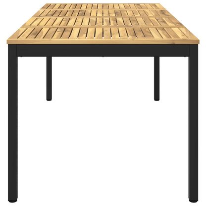 Tuindiner tafel Wit en zwart 180 x 88,5 x 75 cm
