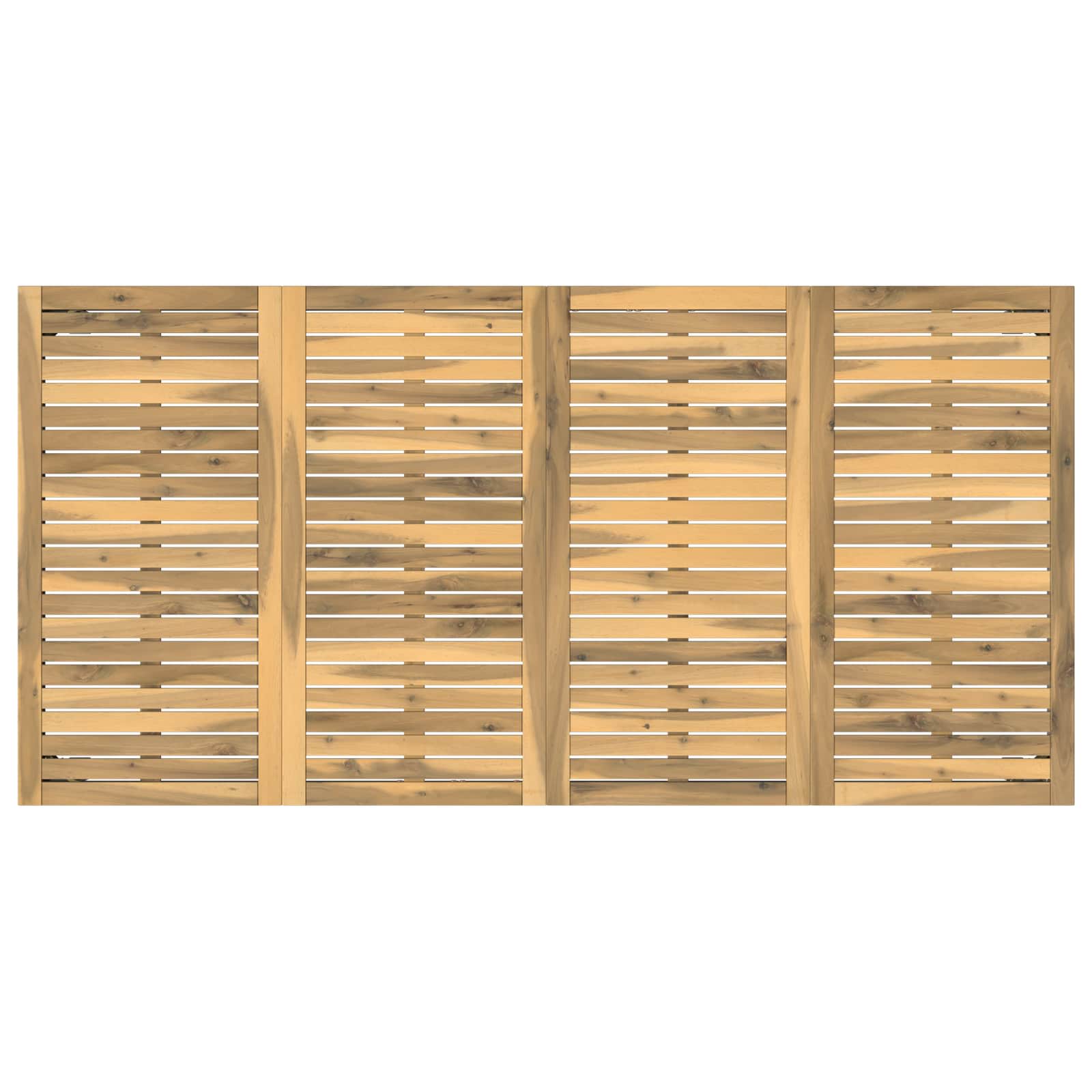 Tuindiner tafel Wit 180 x 88,5 x 75 cm Massief Acaciahout