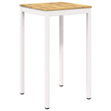 Tuinbar Tafel Wit 60 x 60,5 x 105 cm Massief Acaciahout