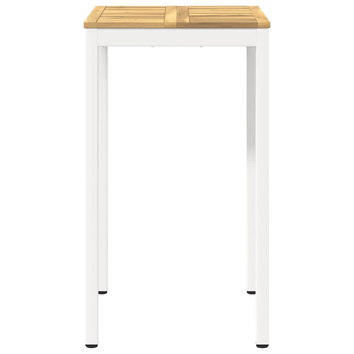 Tuinbar Tafel Wit 60 x 60,5 x 105 cm Massief Acaciahout