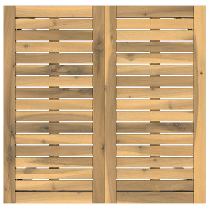 Tuinbar Tafel Wit 70 x 68,5 x 105 cm Massief Acaciahout