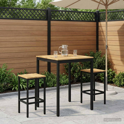 Tuinbar Tafel Wit en zwart 80 x 80,5 x 105 cm