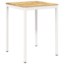 Tuinbar Tafel Wit 80 x 80,5 x 105 cm Massief Acaciahout