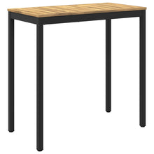 Tuinbar Tafel Wit en zwart 108,5 x 55 x 105 cm