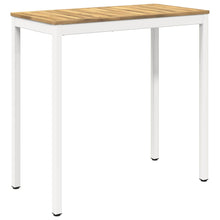 Tuinbar Tafel Wit 108,5 x 55 x 105 cm Massief Acaciahout