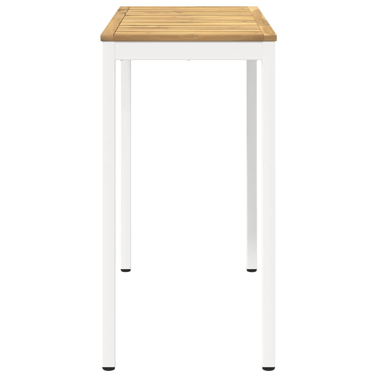 Tuinbar Tafel Wit 108,5 x 55 x 105 cm Massief Acaciahout