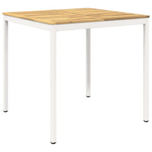 Tuinbar Tafel Wit 110 x 108,5 x 105 cm Massief Acaciahout