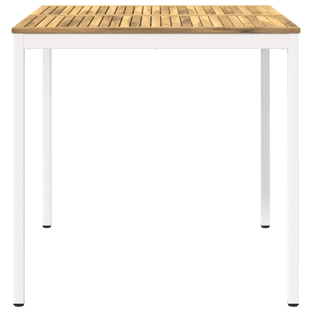 Tuinbar Tafel Wit 110 x 108,5 x 105 cm Massief Acaciahout