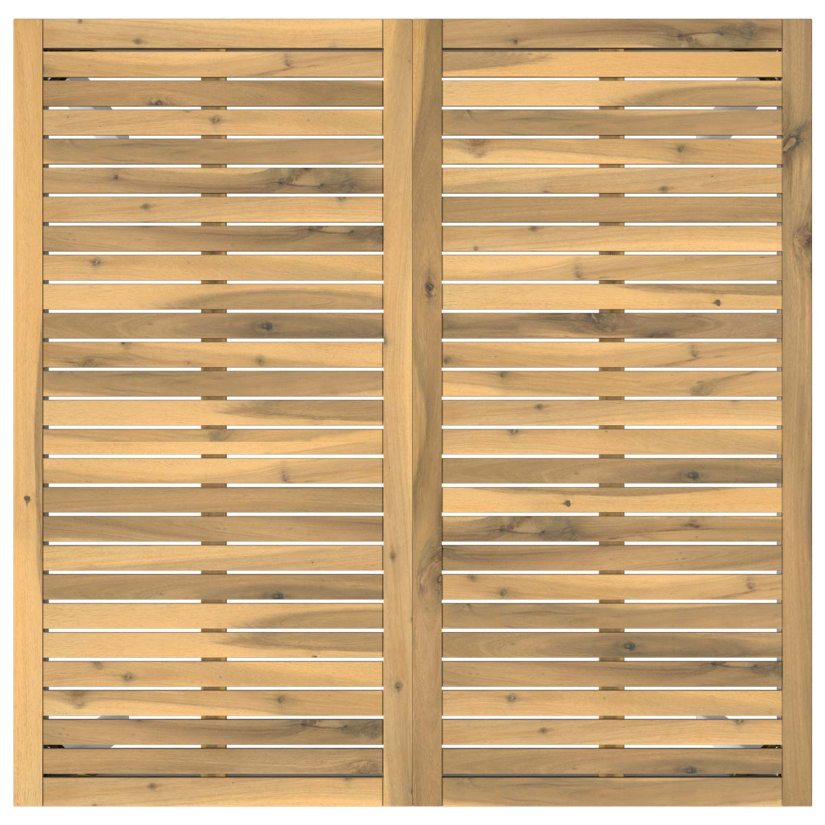 Tuinbar Tafel Wit 110 x 108,5 x 105 cm Massief Acaciahout