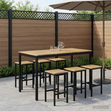 Tuinbar Tafel Wit en zwart 141 x 80,5 x 105 cm