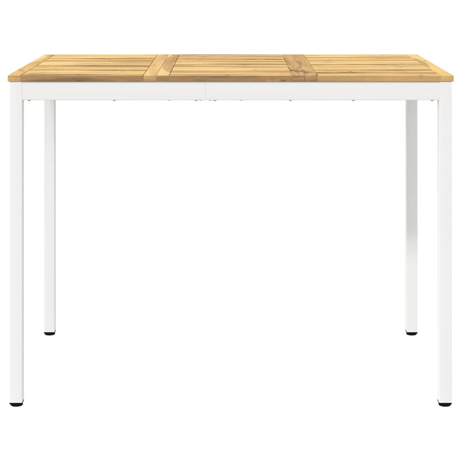Tuinbar Tafel Wit 141 x 80,5 x 105 cm Massief Acaciahout