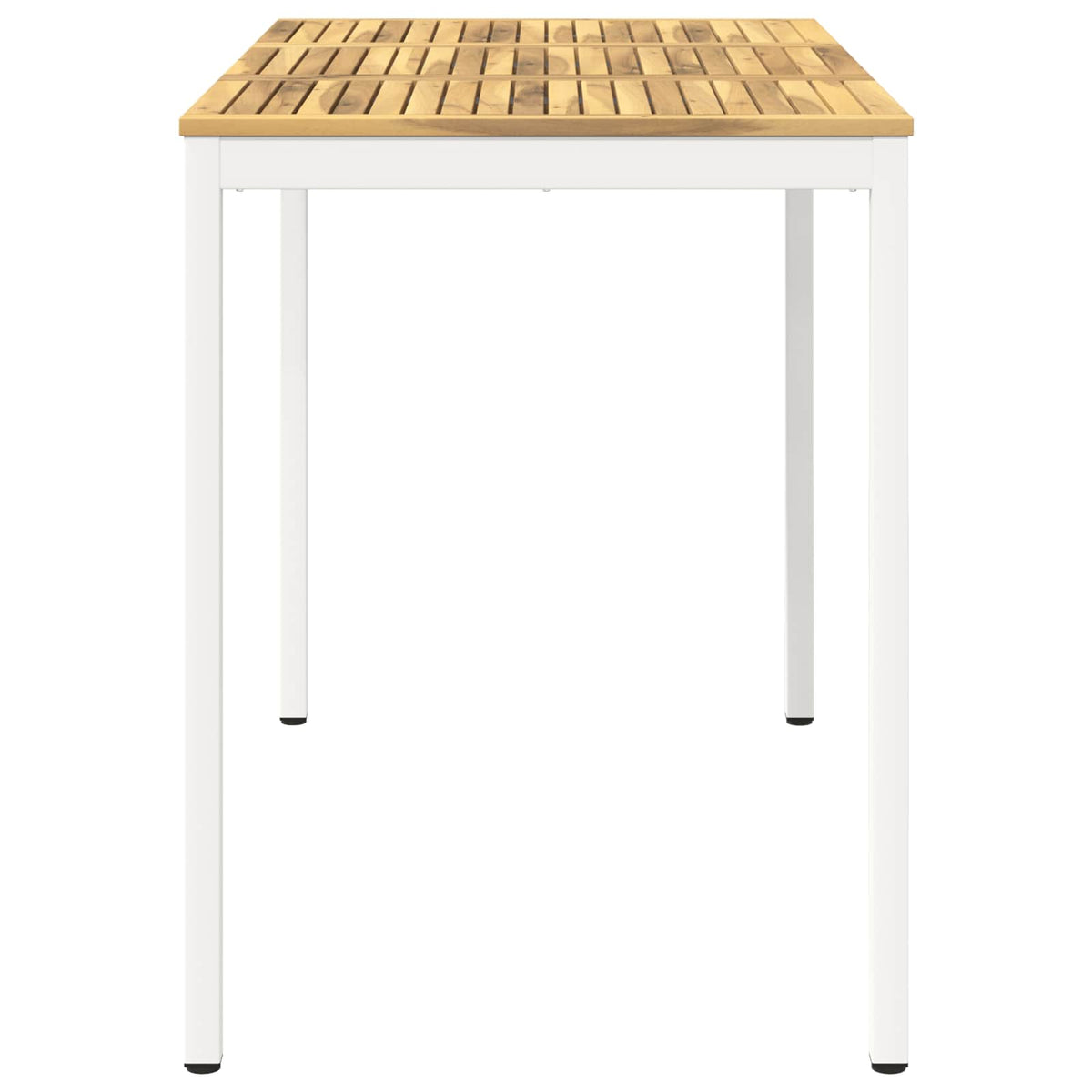 Tuinbar Tafel Wit 141 x 80,5 x 105 cm Massief Acaciahout