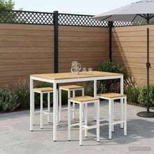 Tuinbar Tafel Wit 147 x 88,5 x 105 cm Massief Acaciahout