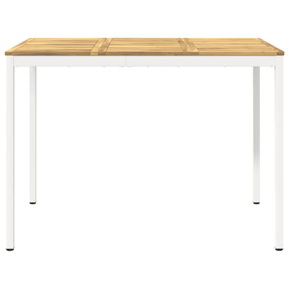 Tuinbar Tafel Wit 147 x 88,5 x 105 cm Massief Acaciahout