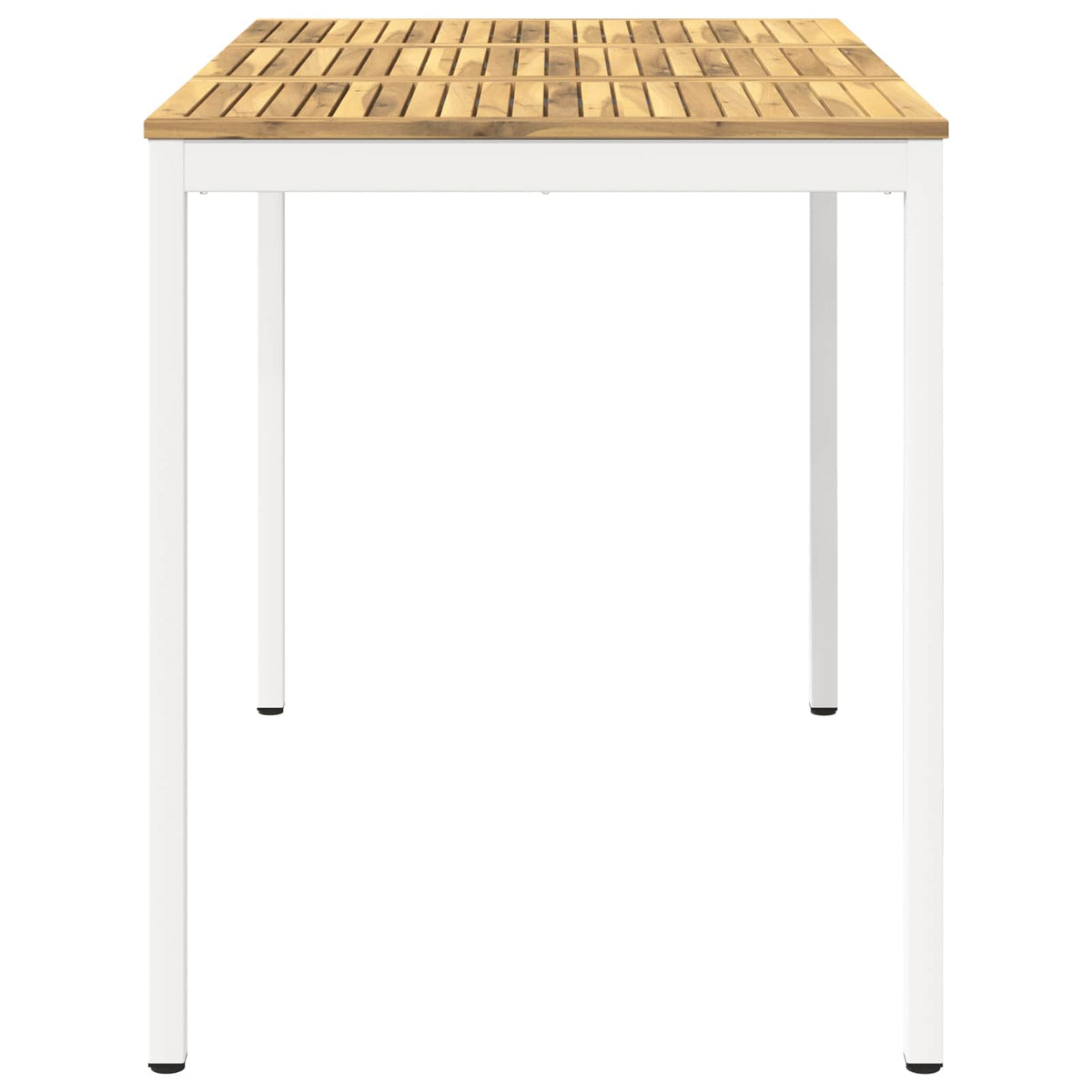 Tuinbar Tafel Wit 147 x 88,5 x 105 cm Massief Acaciahout