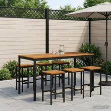 Tuinbar Tafel Wit en zwart 180 x 88,5 x 105 cm