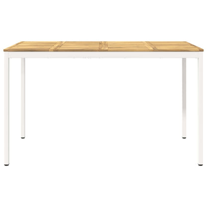 Tuinbar Tafel Wit 180 x 88,5 x 105 cm Massief Acaciahout