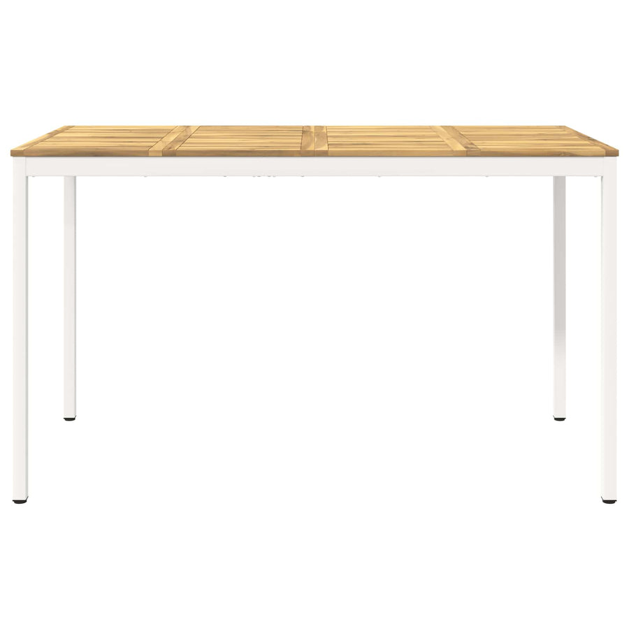 Tuinbar Tafel Wit 180 x 88,5 x 105 cm Massief Acaciahout