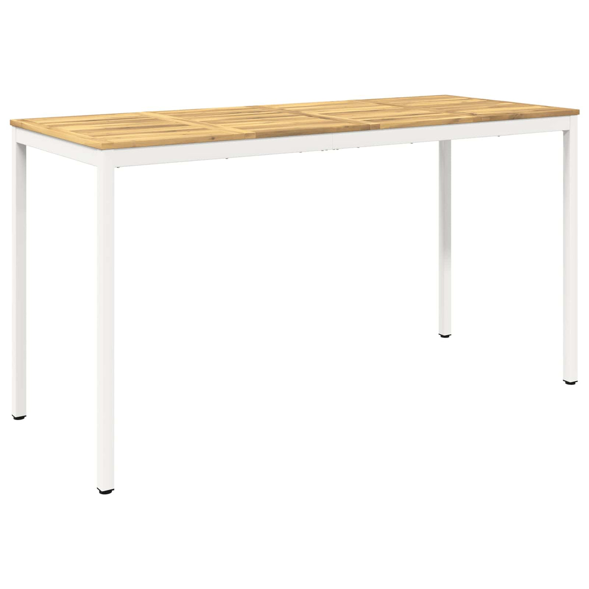 Tuinbar Tafel Wit 196 x 80,5 x 105 cm Massief Acaciahout
