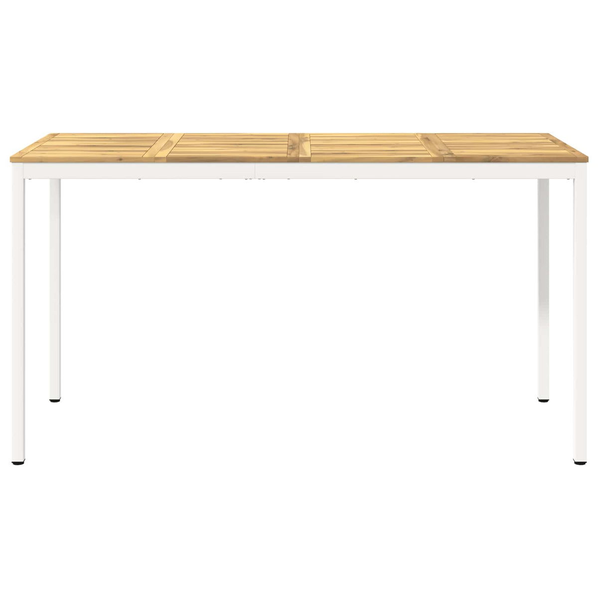 Tuinbar Tafel Wit 196 x 80,5 x 105 cm Massief Acaciahout