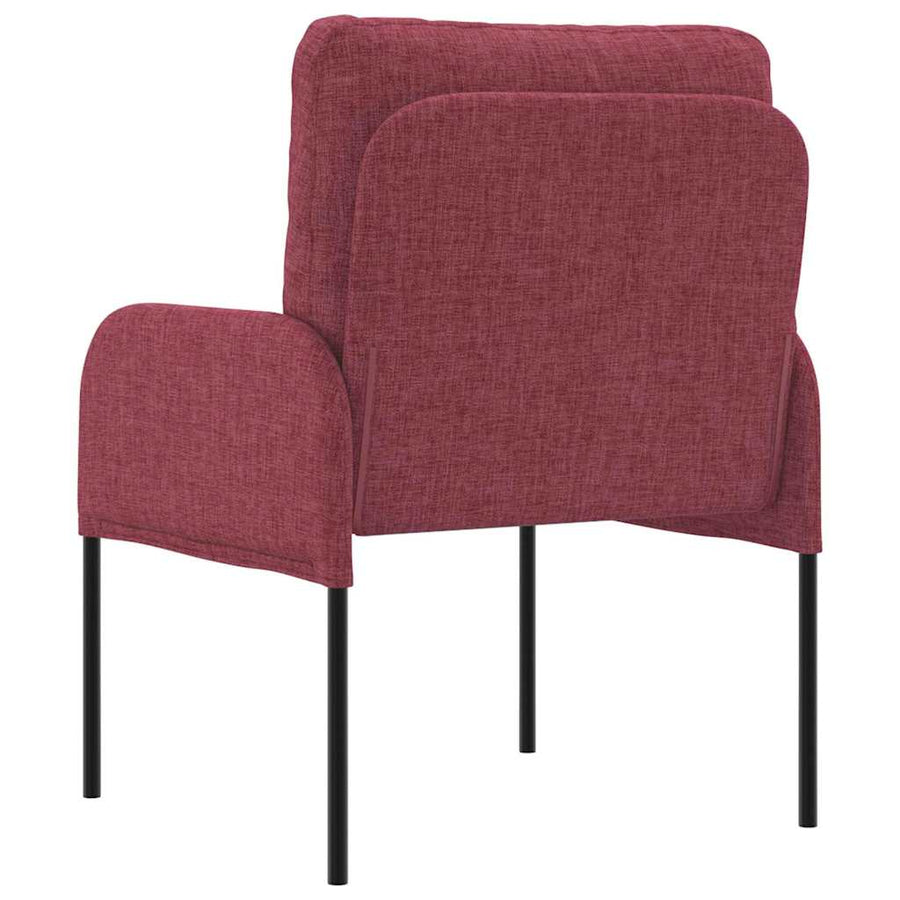 Banken met kussen 55cm Wijnrood Multiplex