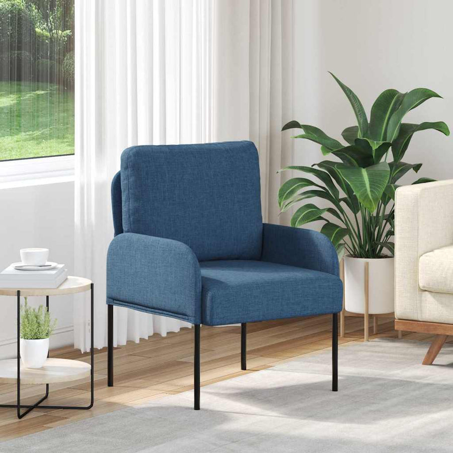 Banken met kussen 55cm Blauw Multiplex