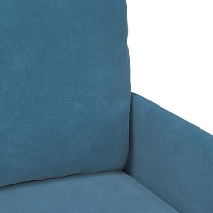 Banken met kussen 55cm Blauw Multiplex