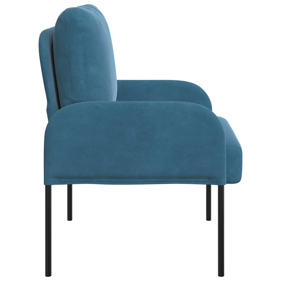 Banken met kussen 55cm Blauw Multiplex