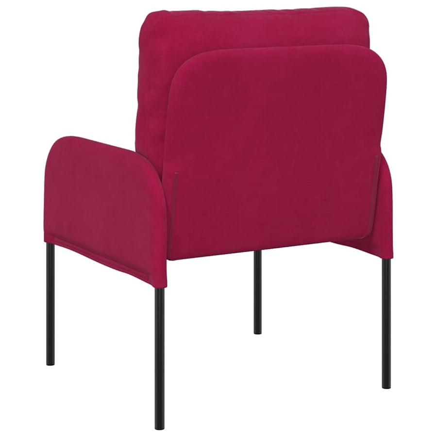 Banken met kussen 55cm Wijnrood Multiplex